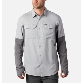 Columbia Silver Ridge Lite Hybrid, Camisa Grises Para Hombre | 972834-RKB